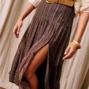 NWOT Sézane Tammie Midi Skirt, Size 8 Fr. 40